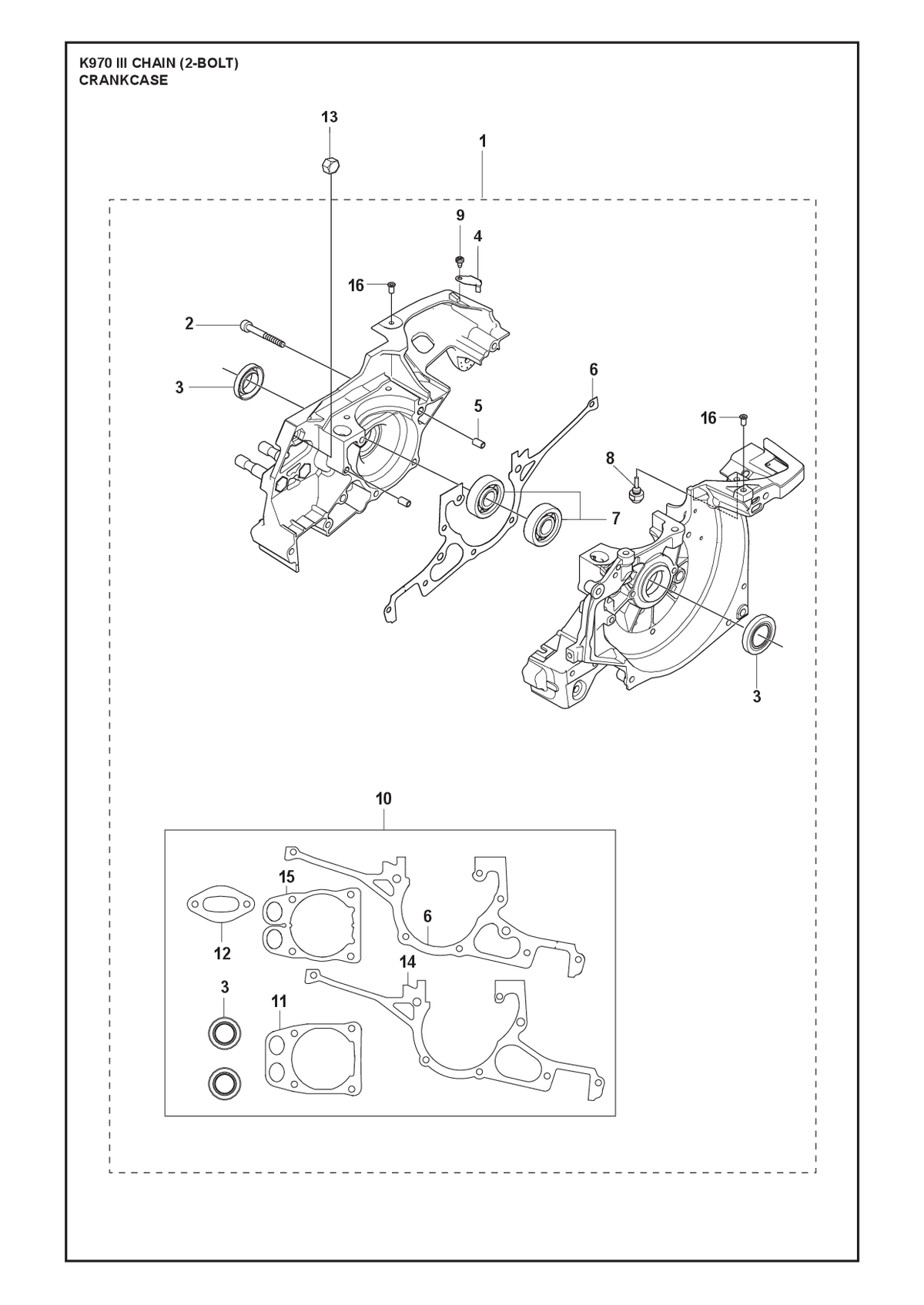 Husqvarna 587927814 onderdelentekening - positie 1