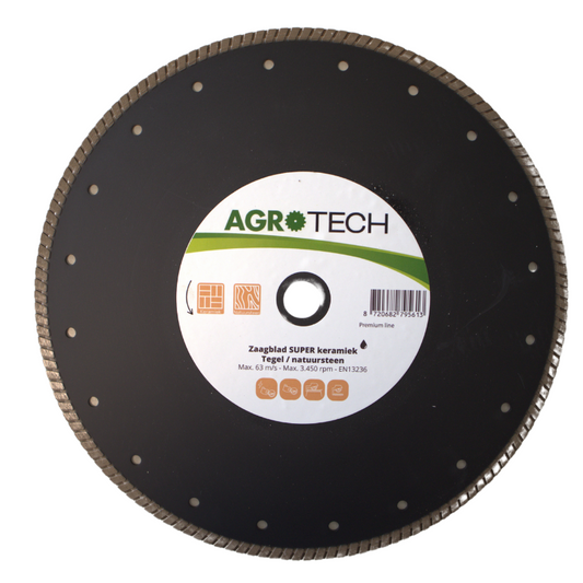 AgroTech Diamant Doorslijpschijf SUPER Keramiek - 300 mm