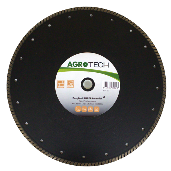AgroTech Diamant Doorslijpschijf SUPER Keramiek - 350 mm