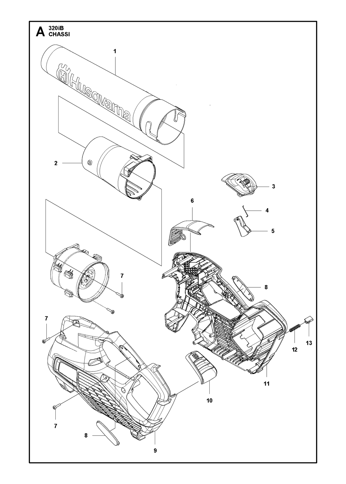 Husqvarna 582487601 onderdelentekening - positie 3