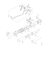 STIHL BA037006900 Spruitstuk positie 1 technische tekening