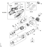 STIHL BA040071000 Sett isolasjonsinnlegg positie 17 technische tekening