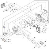 STIHL BA094300500 Schakelaar positie 13 technische tekening