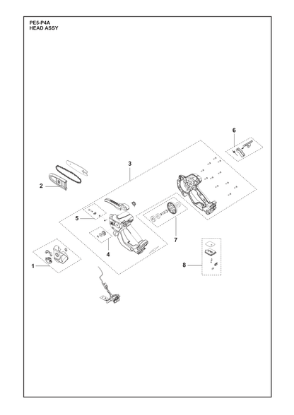 Husqvarna 536428701 onderdelentekening - positie 2