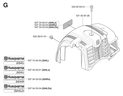 Husqvarna 531008728 onderdelentekening - positie 6