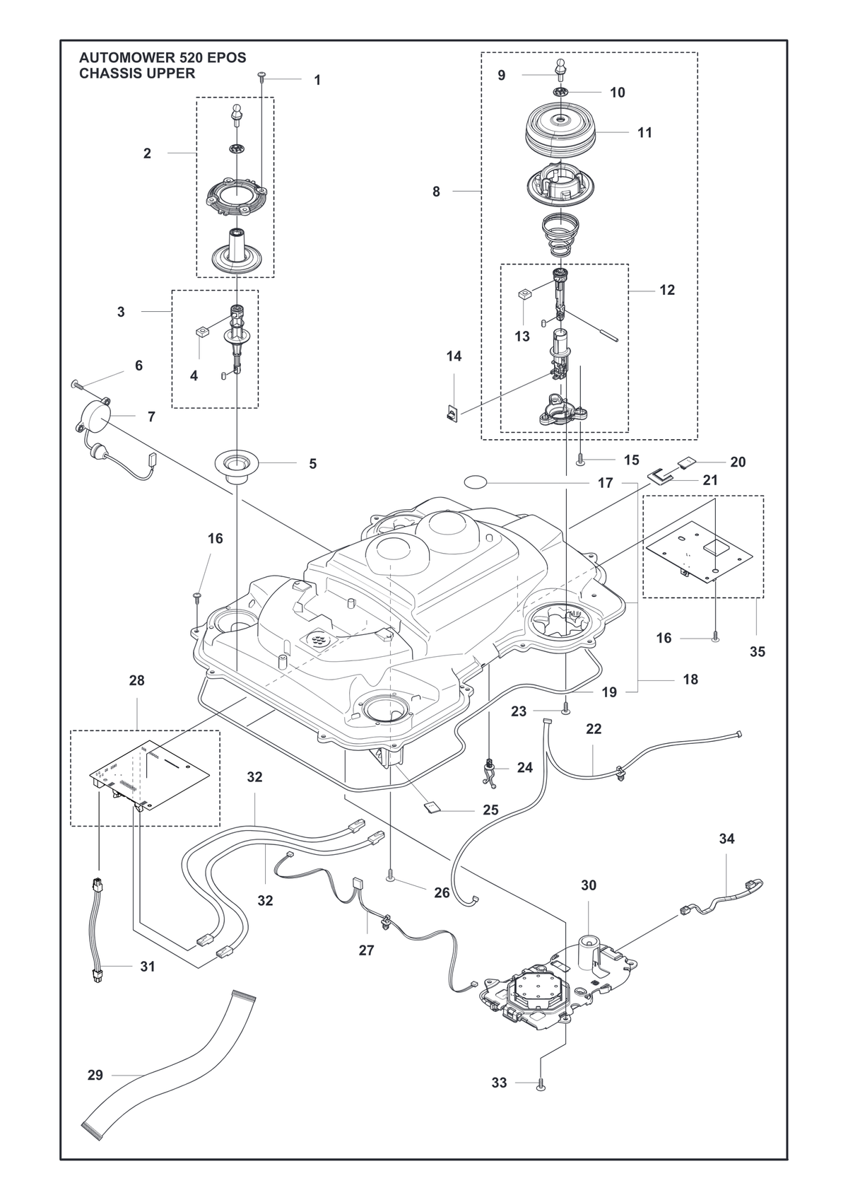 Husqvarna 579705902 onderdelentekening - positie 22