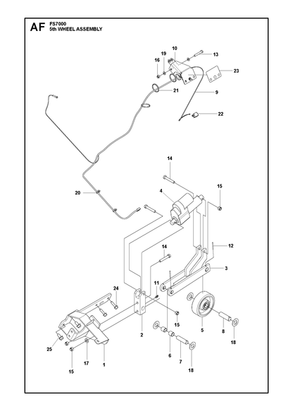 Husqvarna 502287602 onderdelentekening - positie 4