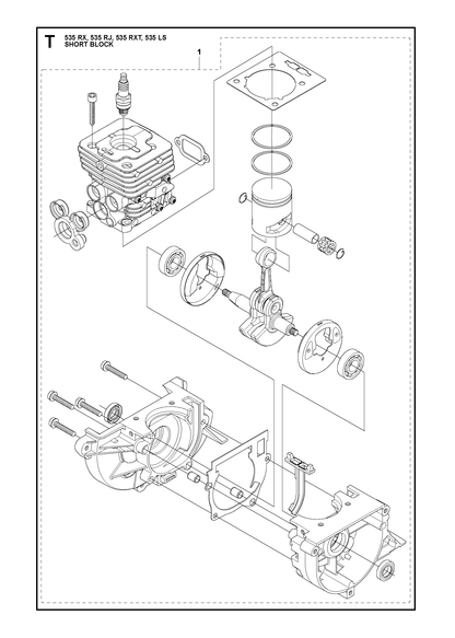 Husqvarna 576796801 onderdelentekening - positie 1