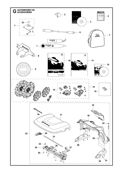 Husqvarna 581982001 onderdelentekening - positie 15