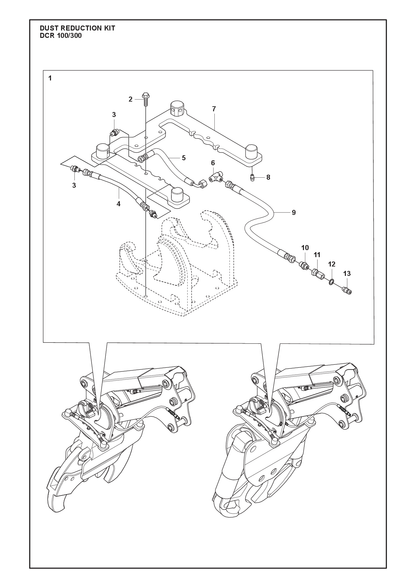Husqvarna 582905801 onderdelentekening - positie 10