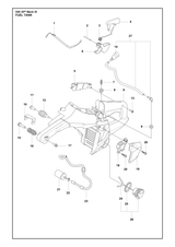 Husqvarna 599823801 onderdelentekening - positie 19