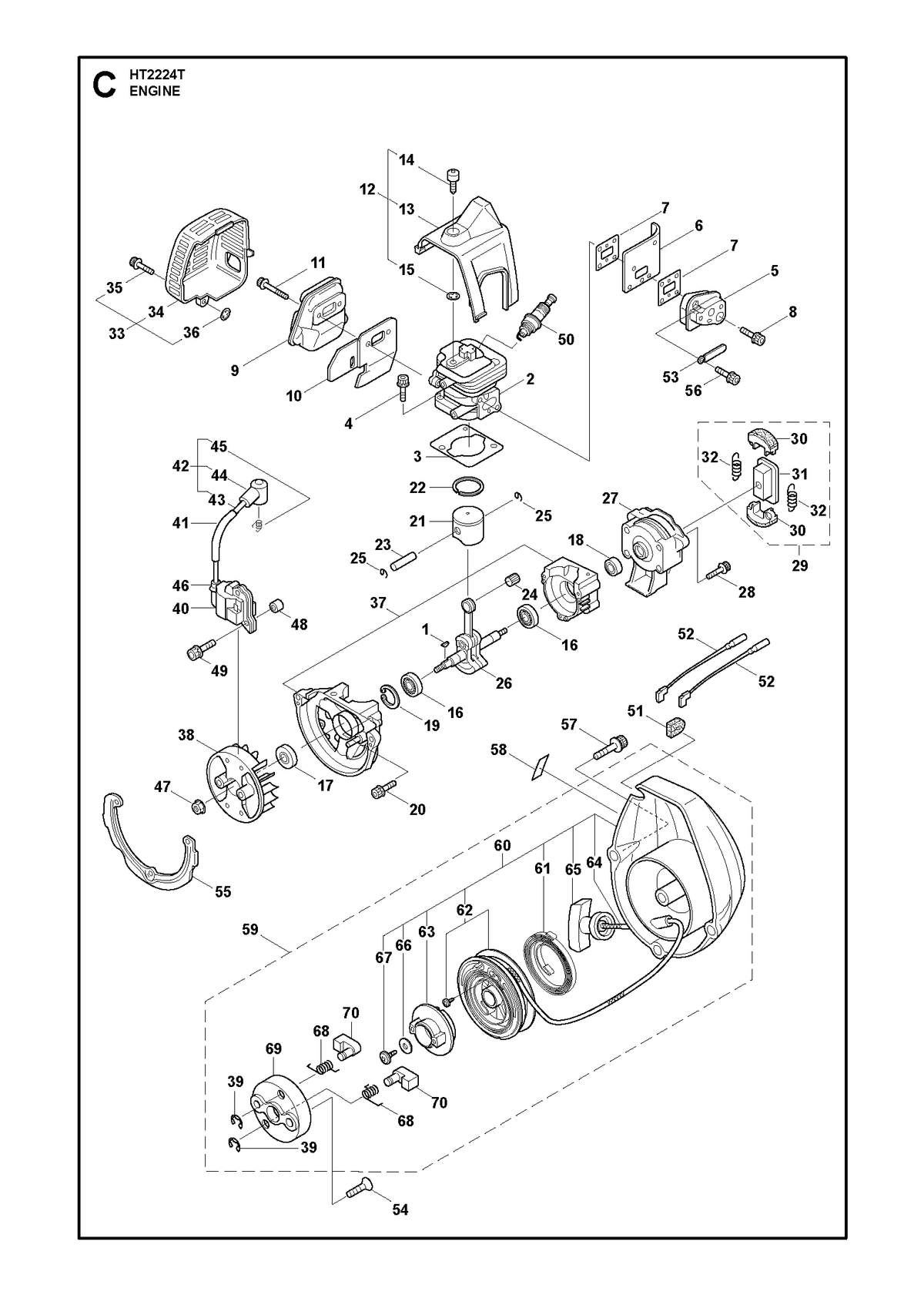 Husqvarna 544293002 onderdelentekening - positie 34