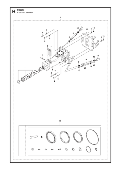 Husqvarna 501603001 onderdelentekening - positie 15