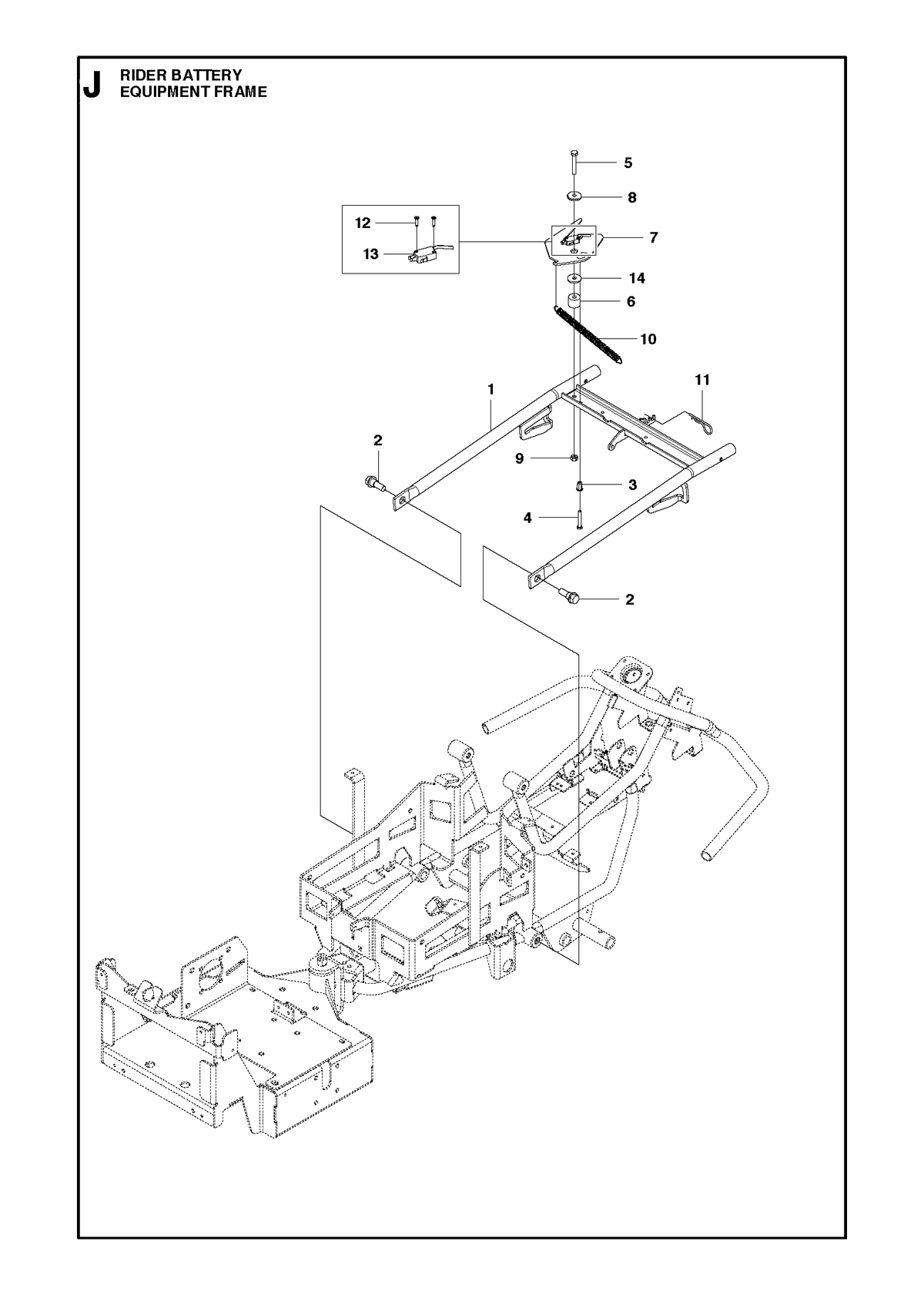 Husqvarna 522451501 onderdelentekening - positie 1