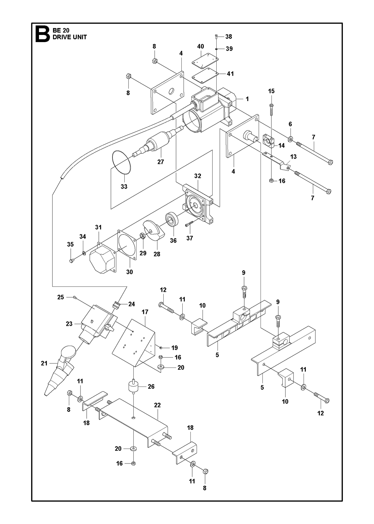 Husqvarna 595137301 onderdelentekening - positie 14