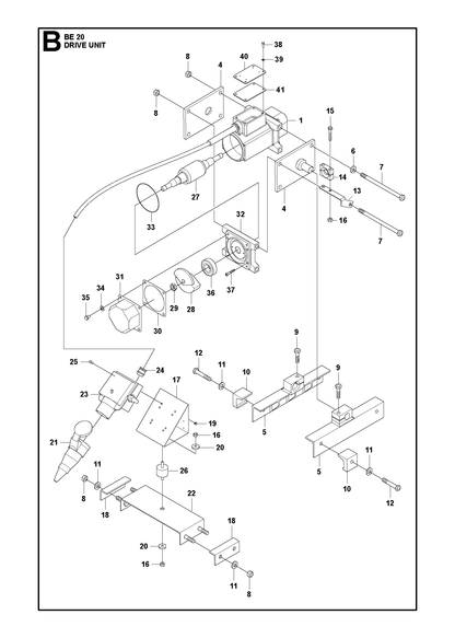 Husqvarna 595137301 onderdelentekening - positie 14