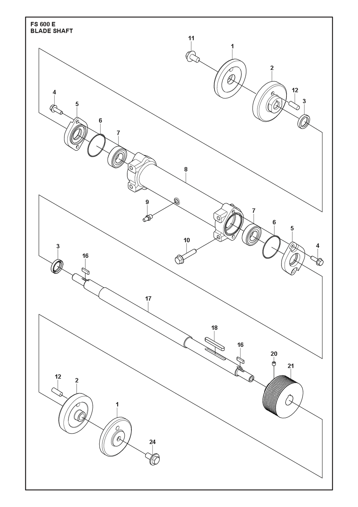 Husqvarna 529725801 onderdelentekening - positie 21