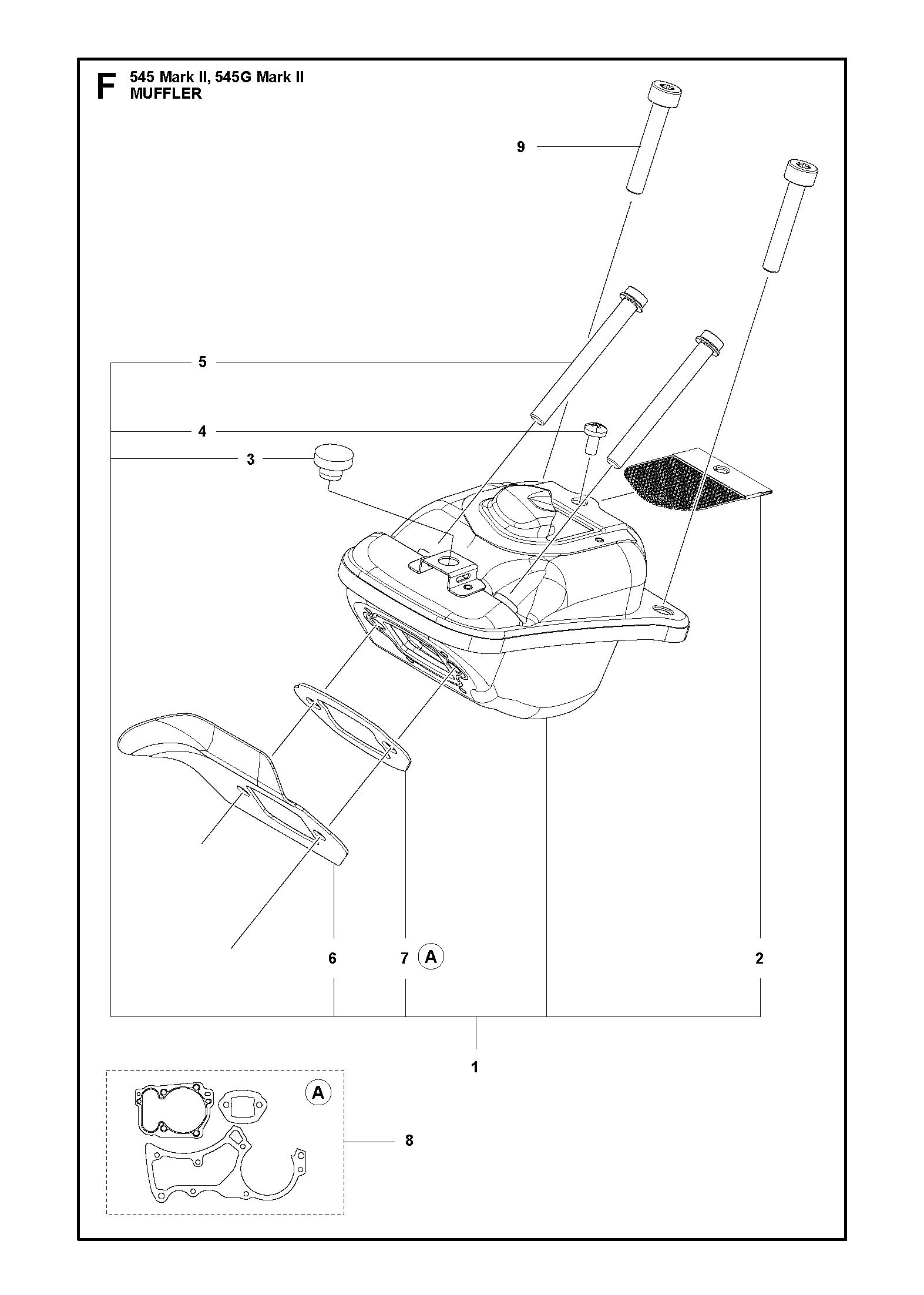 Husqvarna 501515402 onderdelentekening - positie 3