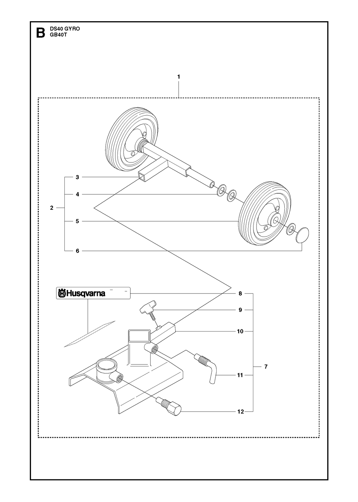 Husqvarna 531140728 onderdelentekening - positie 5