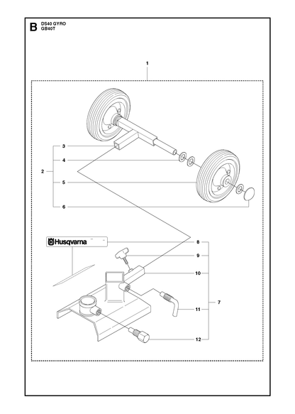 Husqvarna 506407904 onderdelentekening - positie 7