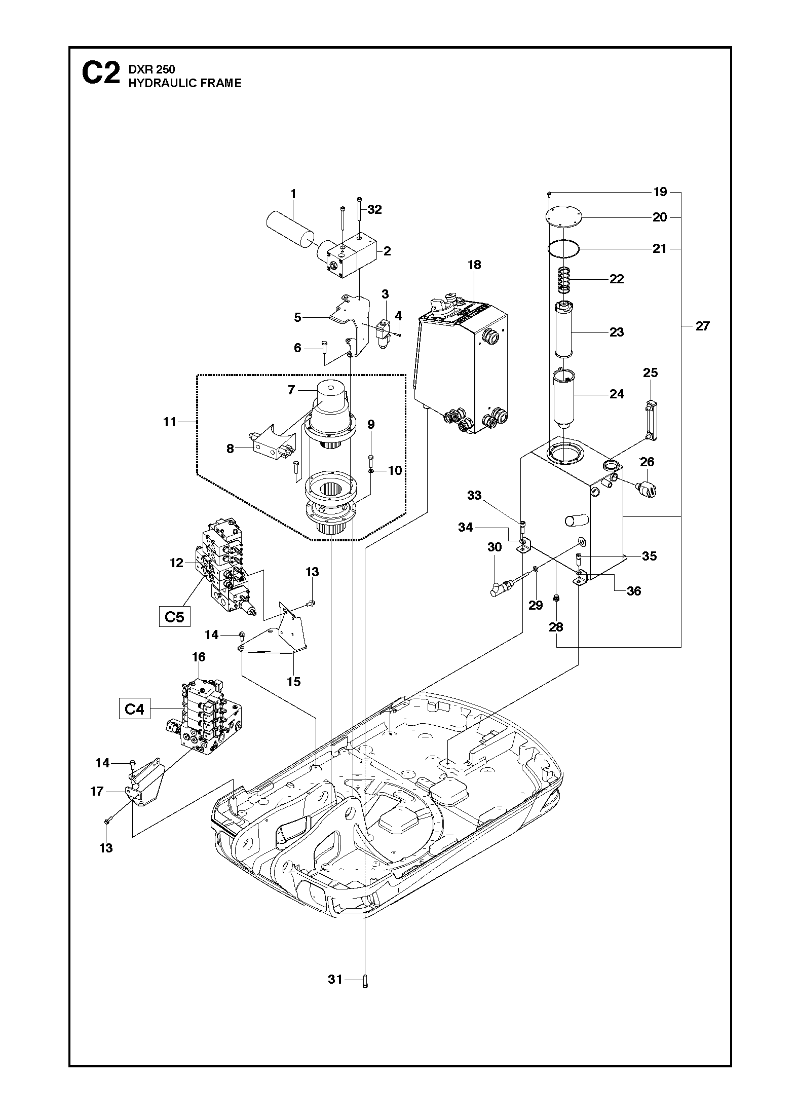 Husqvarna 510138601 onderdelentekening - positie 5
