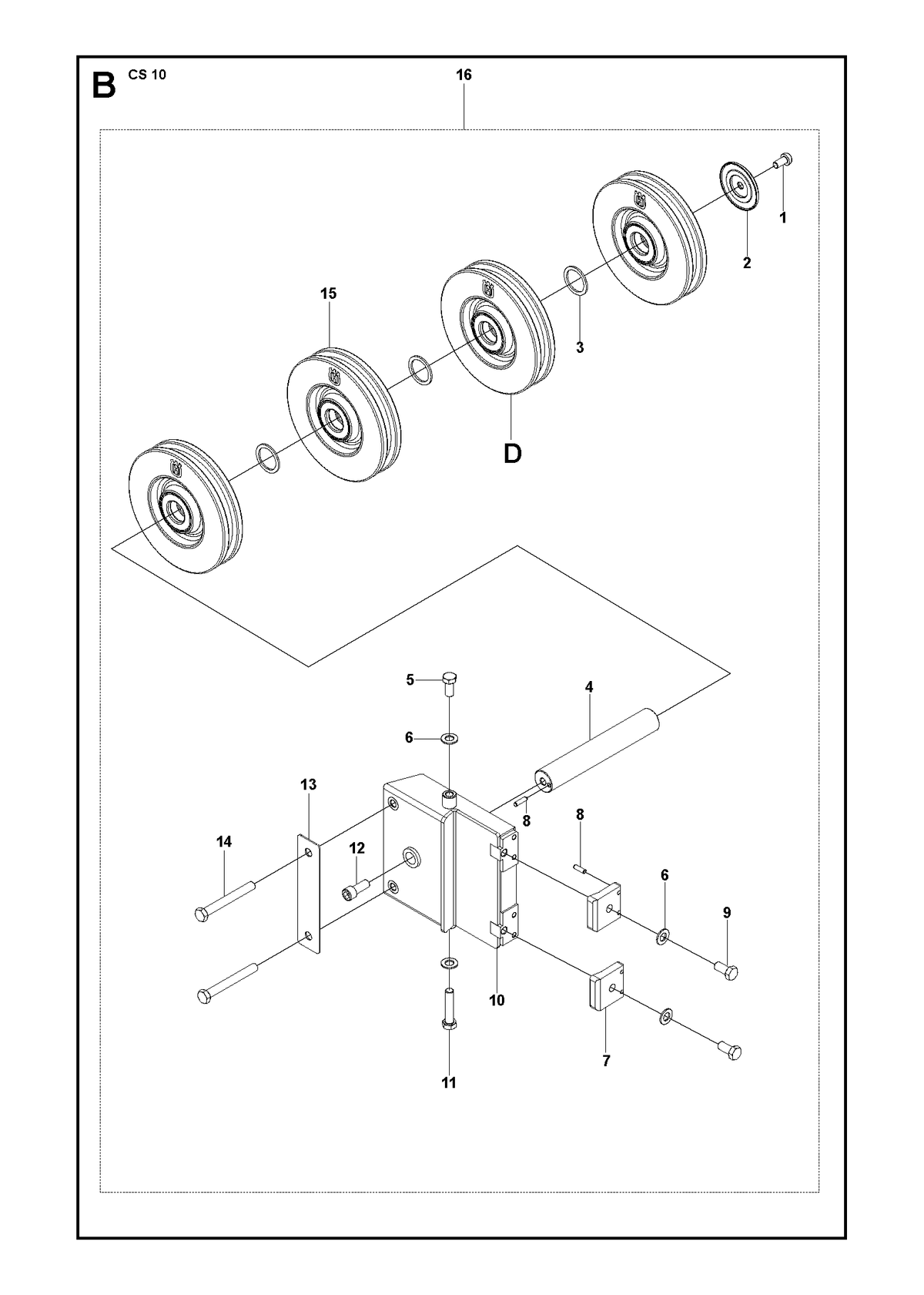 Husqvarna 720135406 onderdelentekening - positie 8
