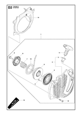 Husqvarna 502300402 onderdelentekening - positie 1