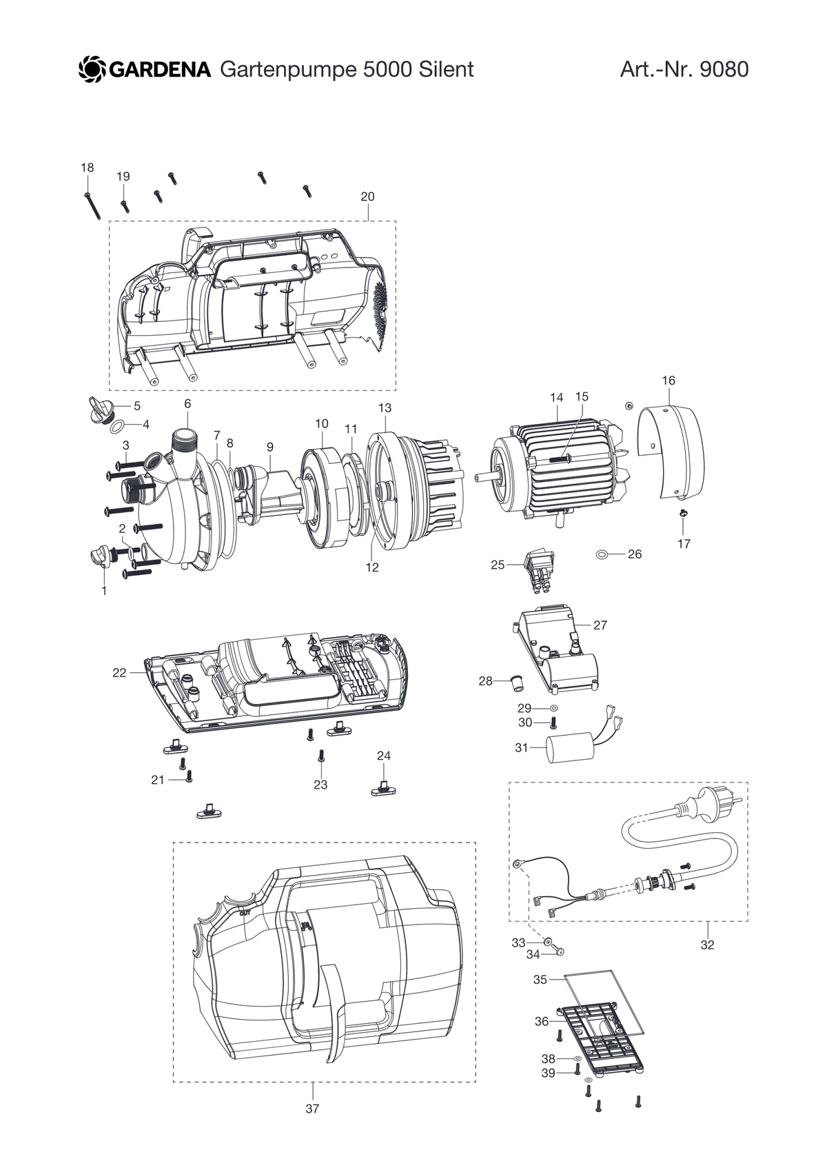 Husqvarna 537659601 onderdelentekening - positie 36