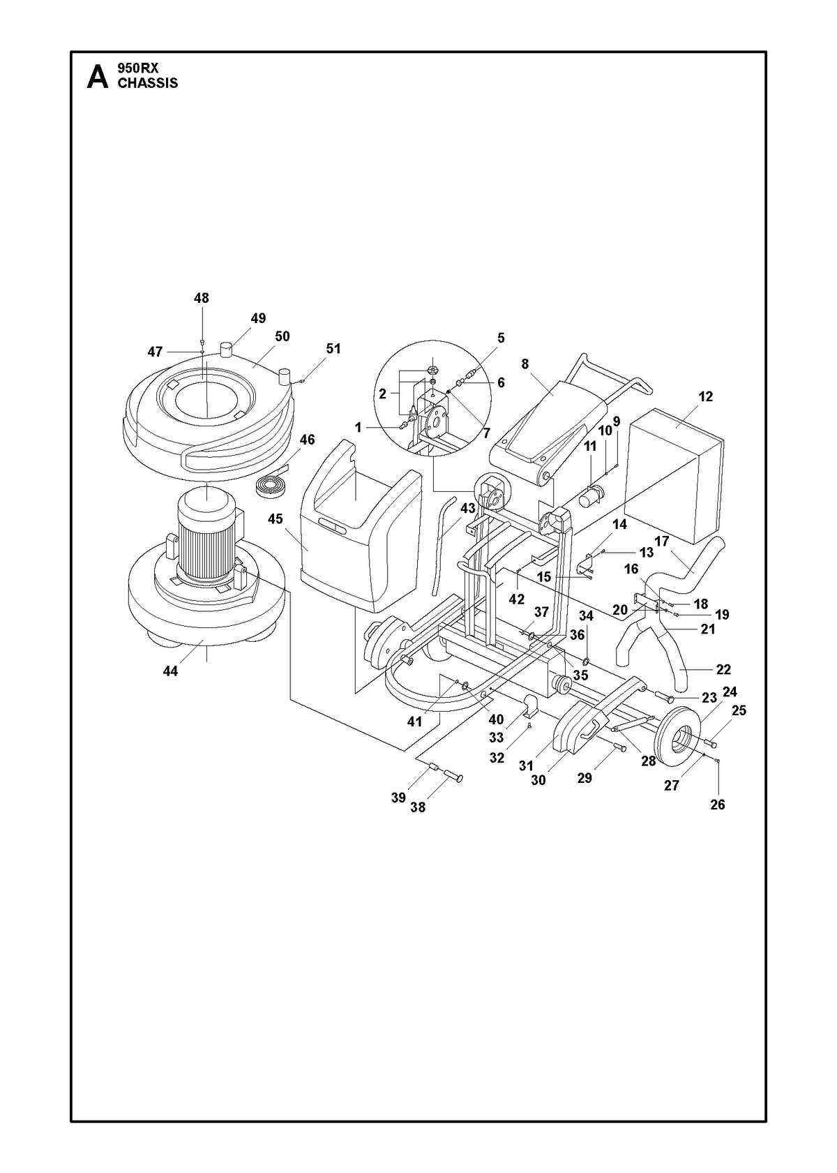 Husqvarna 593417201 onderdelentekening - positie 35