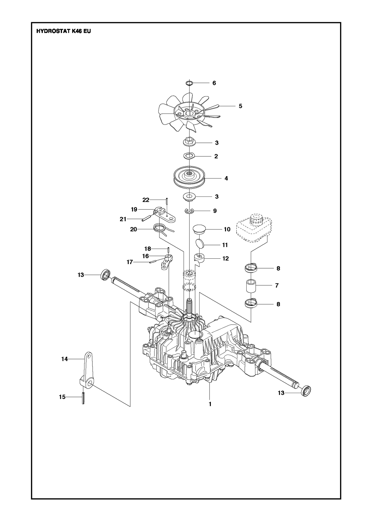 Husqvarna 502452001 onderdelentekening - positie 12