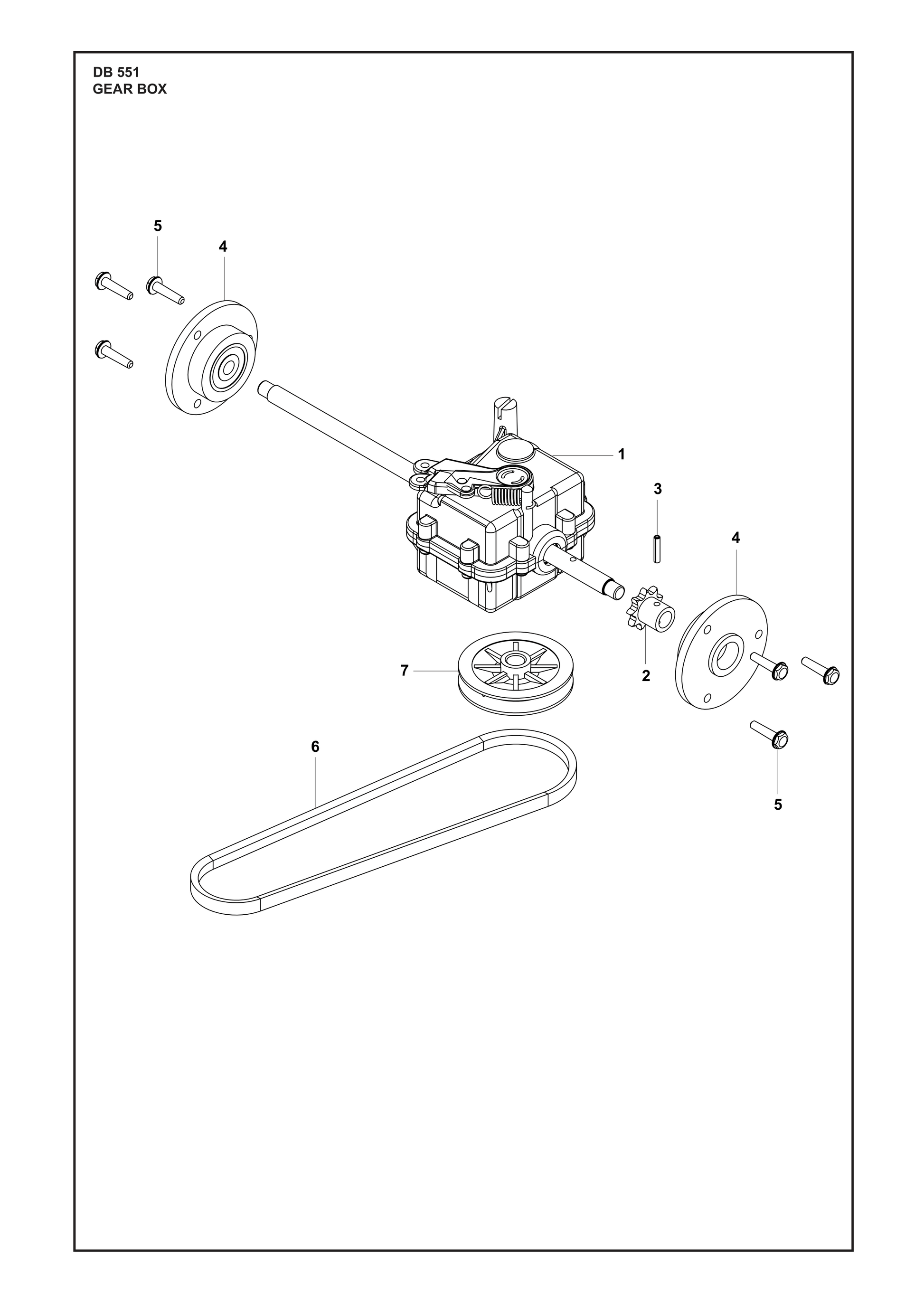 Husqvarna 504050901 onderdelentekening - positie 6