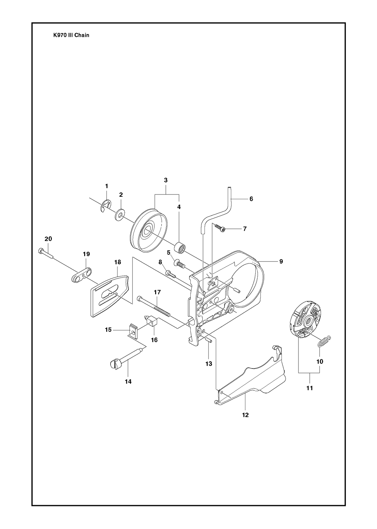 Husqvarna 576116202 onderdelentekening - positie 3