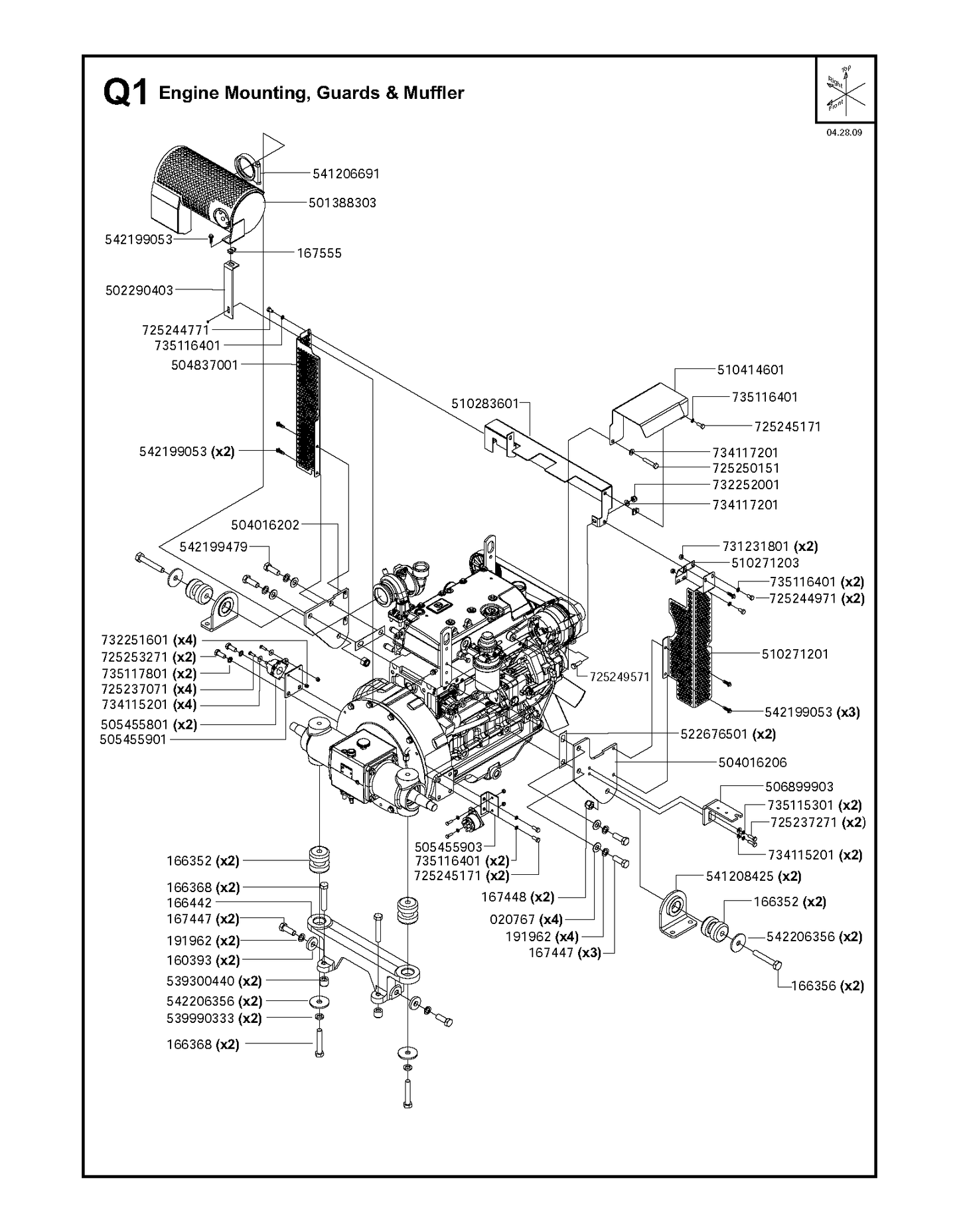 Husqvarna 510414601 onderdelentekening - positie 21