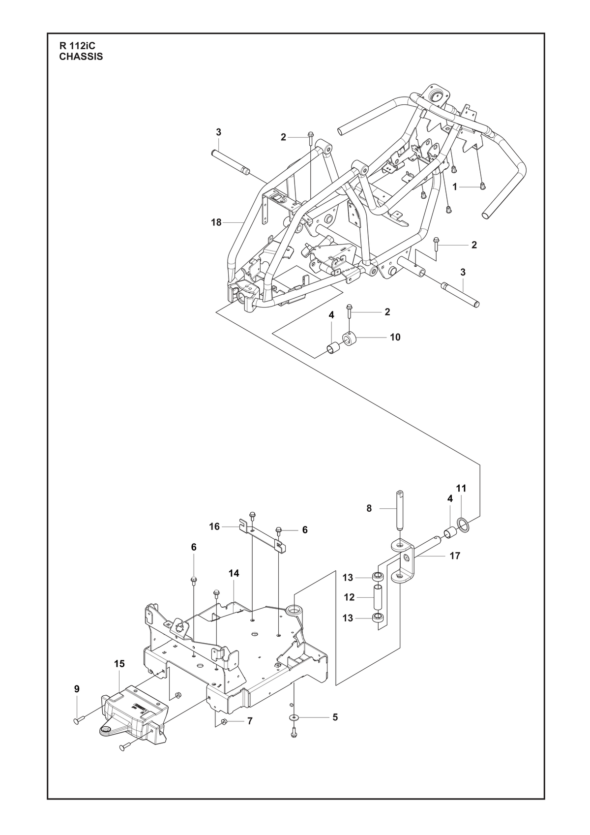 Husqvarna 594908601 onderdelentekening - positie 14