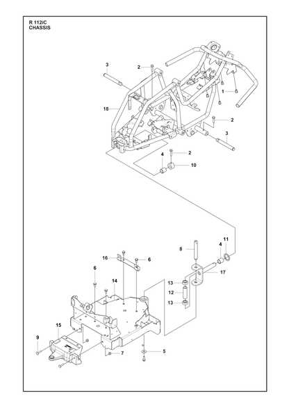 Husqvarna 594908601 onderdelentekening - positie 14