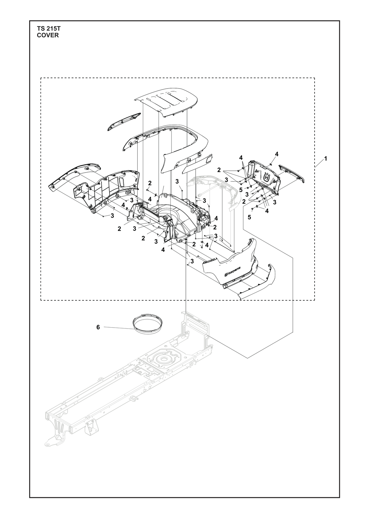 Husqvarna 547403195 onderdelentekening - positie 1
