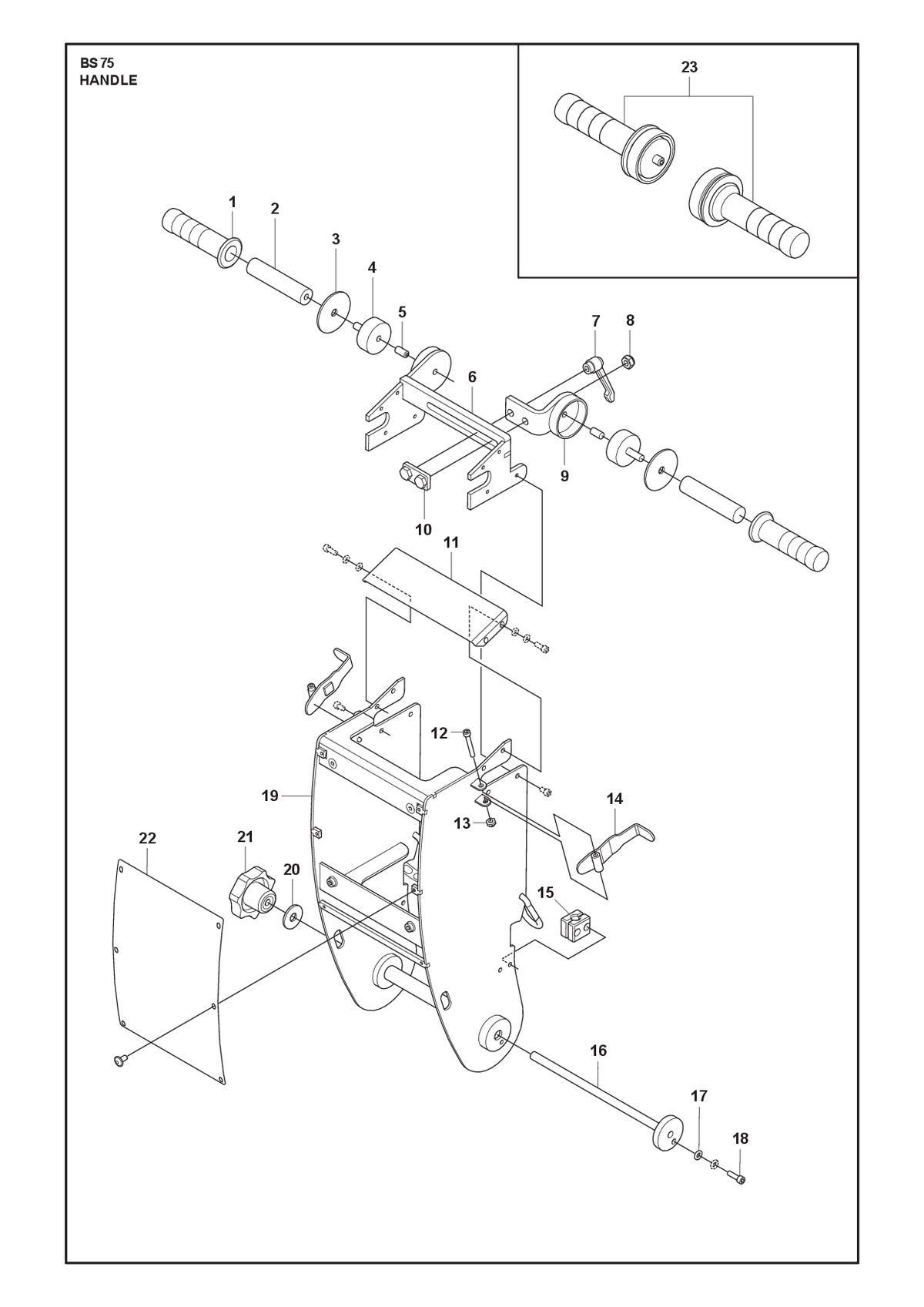 Husqvarna 534880702 onderdelentekening - positie 14