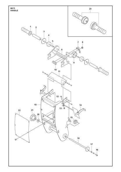 Husqvarna 534880702 onderdelentekening - positie 14