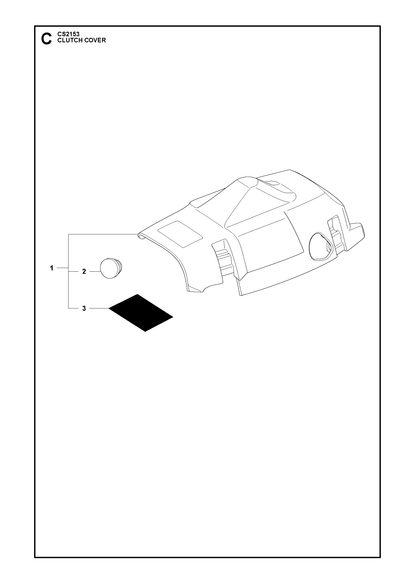 Husqvarna 504054401 onderdelentekening - positie 1