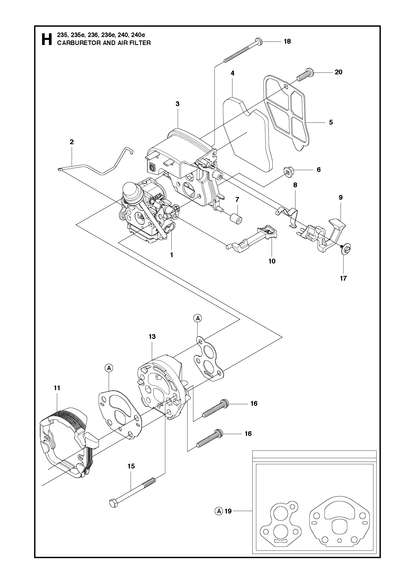 Husqvarna 545062801 onderdelentekening - positie 2