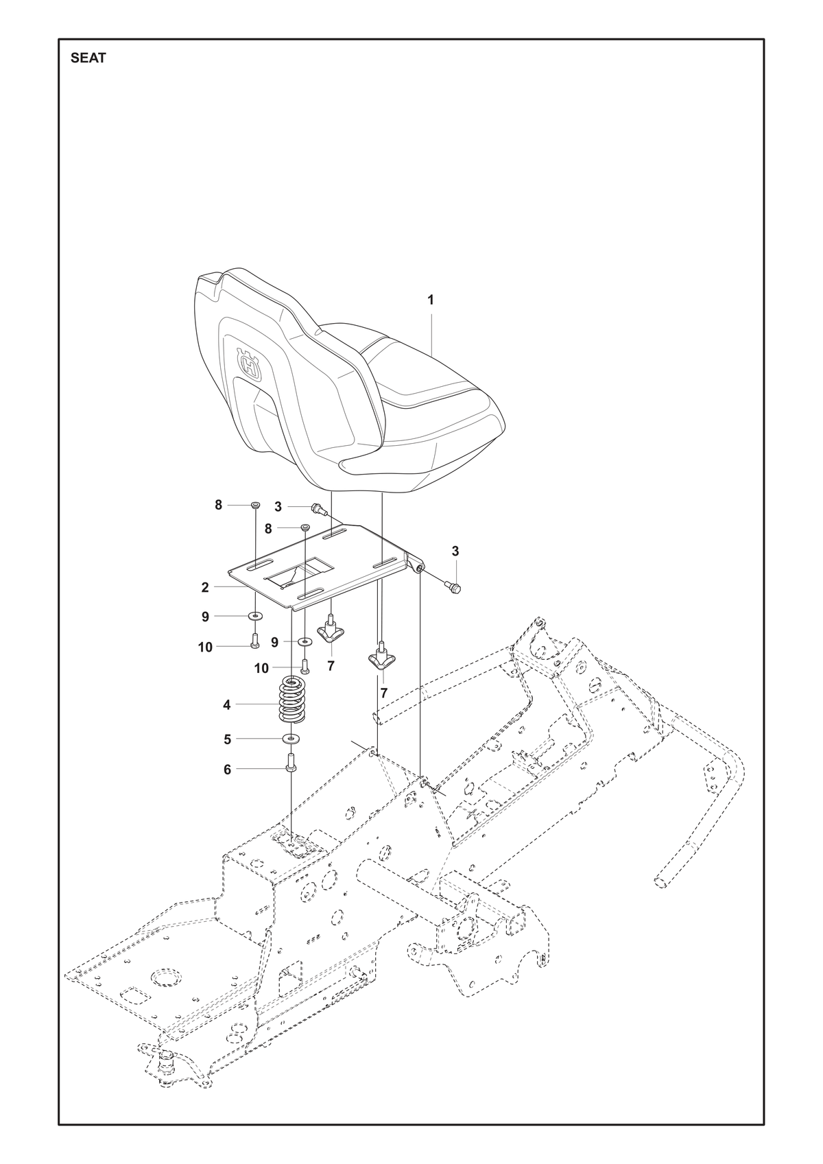 Husqvarna 501131506 onderdelentekening - positie 2