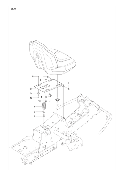 Husqvarna 501131506 onderdelentekening - positie 2