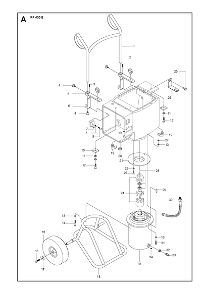 Husqvarna 501368704 onderdelentekening - positie 35