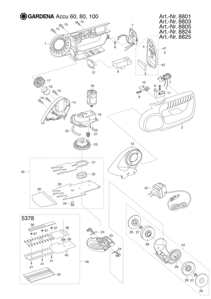 Husqvarna 588691101 onderdelentekening - positie 42