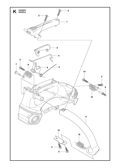 Husqvarna 585746501 onderdelentekening - positie 1