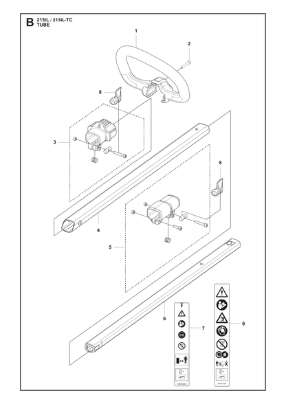 Husqvarna 586452201 onderdelentekening - positie 5
