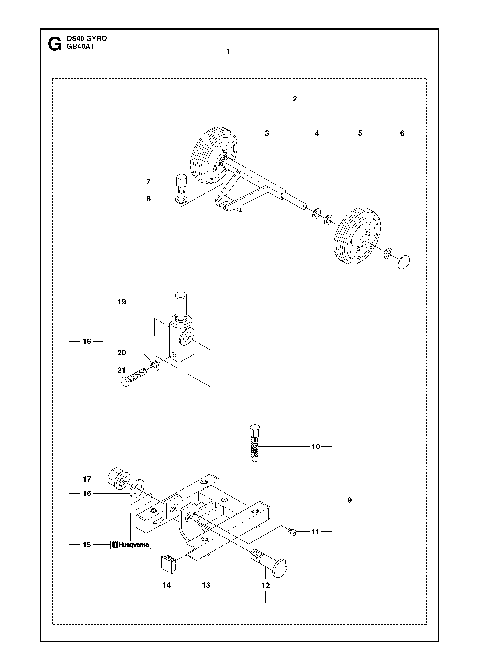 Husqvarna 506402203 onderdelentekening - positie 18