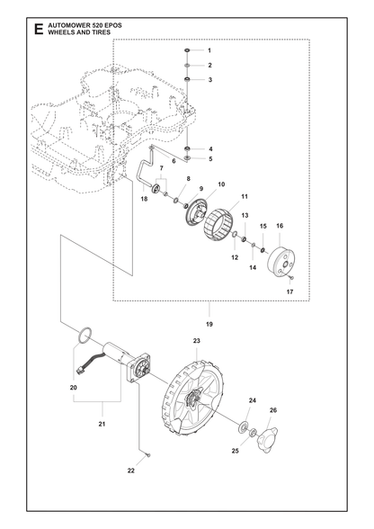 Husqvarna 581621402 onderdelentekening - positie 19