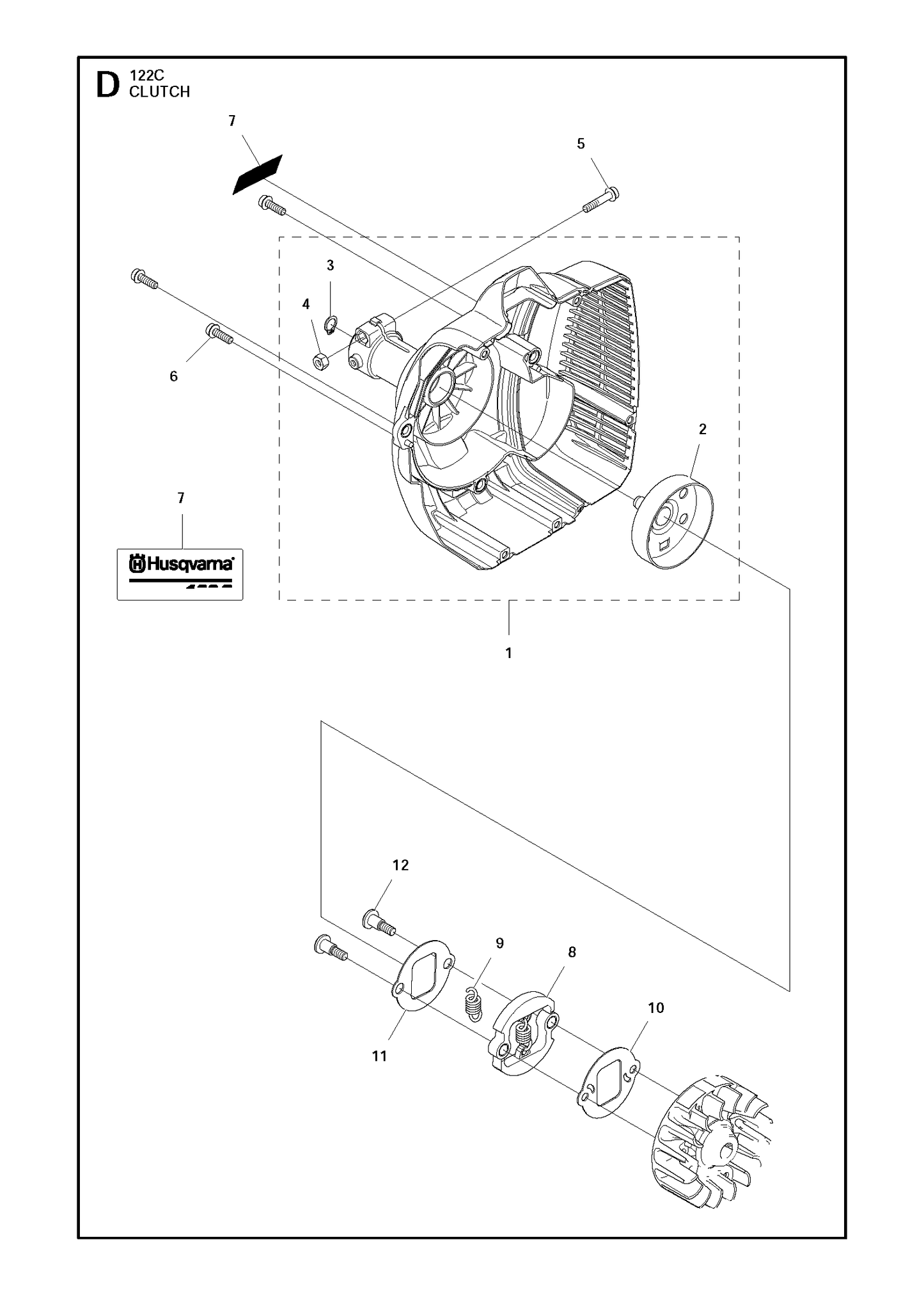 Husqvarna 503816001 onderdelentekening - positie 9