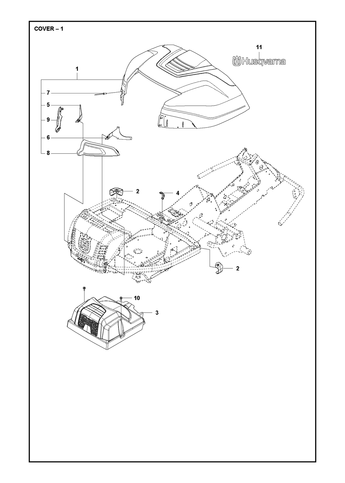 Husqvarna 577612602 onderdelentekening - positie 8